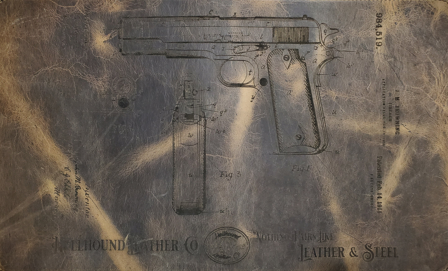 LEATHER GUN CLEANING MAT