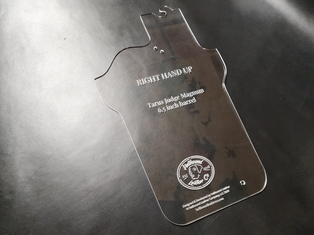 ACRYLIC TEMPLATE | TAURUS JUDGE WESTERN HOLSTER TEMPLATE | PATTERNS FOR LEATHERCRAFT