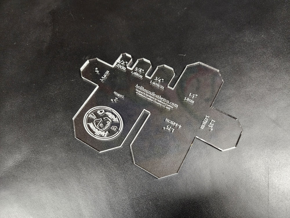 ACRYLIC STRAP END TEMPLATES | PATTERNS FOR LEATHERCRAFT
