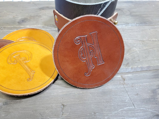 CARVE MONOGRAMMED COASTERS