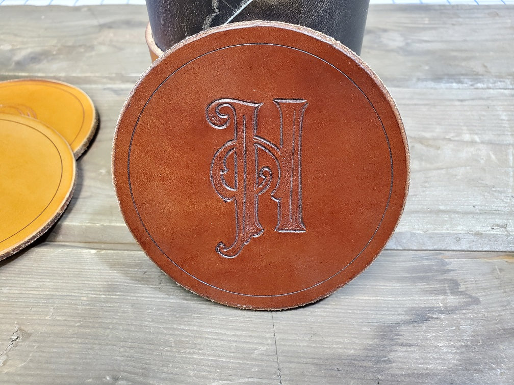 CARVE MONOGRAMMED COASTERS