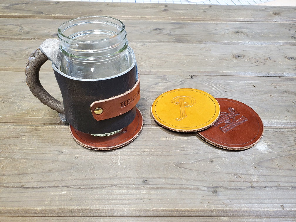 CARVE MONOGRAMMED COASTERS