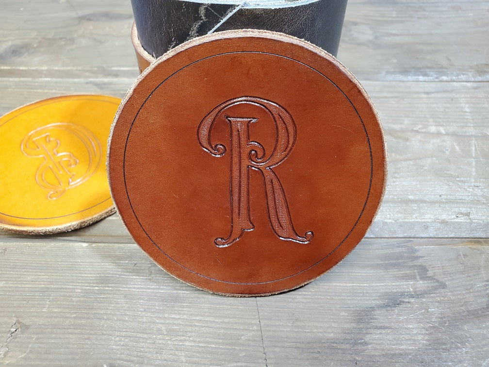 CARVE MONOGRAMMED COASTERS