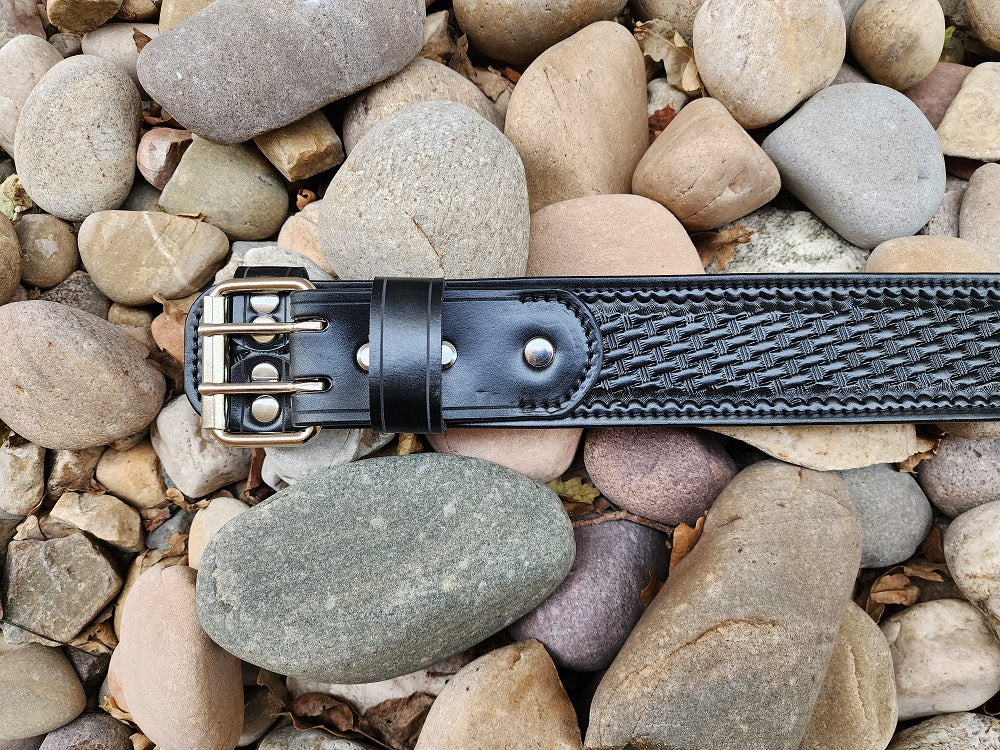 Basketweave police outlet belt