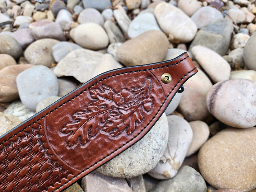 LEATHER THUMB HOLE RIFLE SLING Hellhound Leather Co