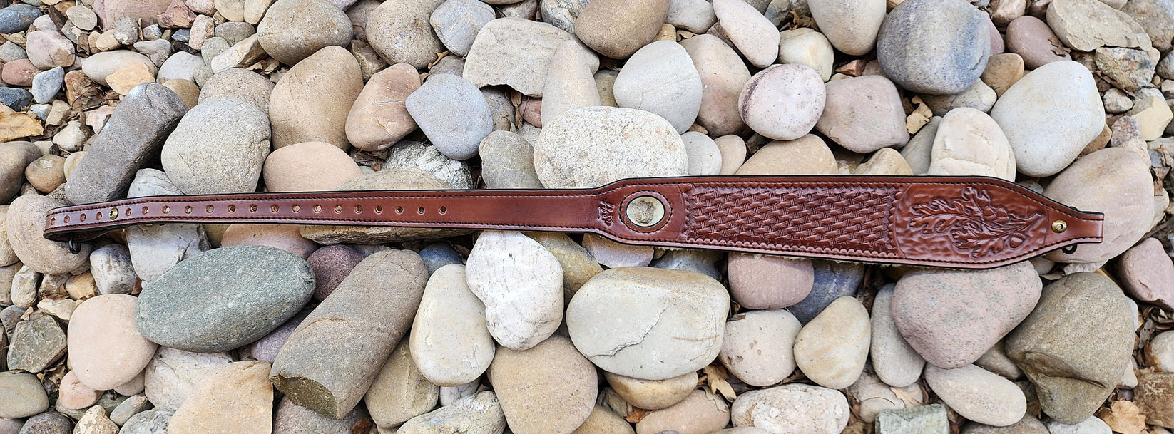 LEATHER THUMB HOLE RIFLE SLING Hellhound Leather Co