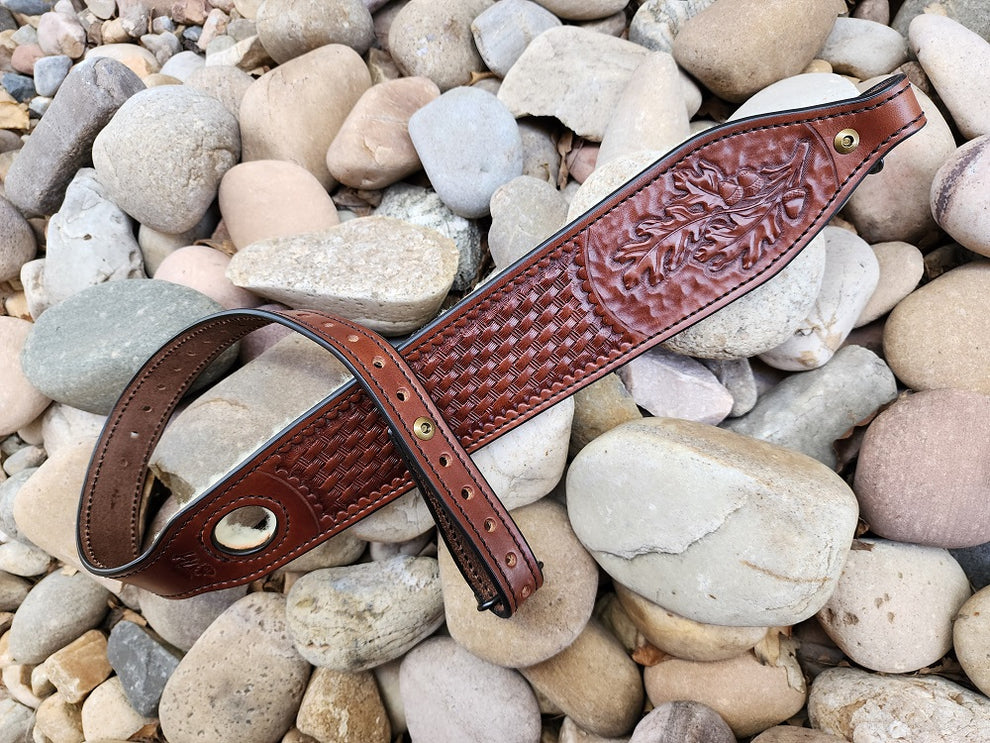 LEATHER THUMB HOLE RIFLE SLING Hellhound Leather Co