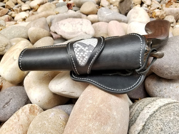 Python Skin Holster SNAKE SKIN SAA HOLSTER in PREMIUM LEATHER by HELLHOUND LEATHER CO