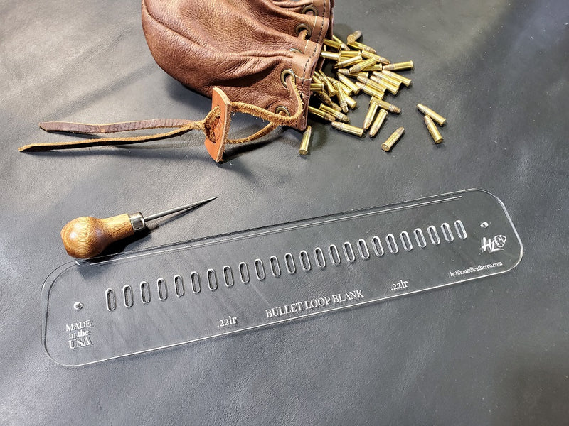 Acrylic Bullet Loop Template | Leathercraft Pattern for Western Rigs