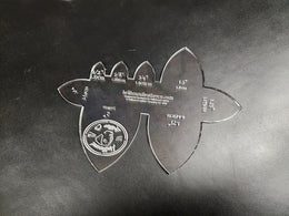 Acrylic Strap End Teplates Leathercraft Pattern For Belts Hellhound