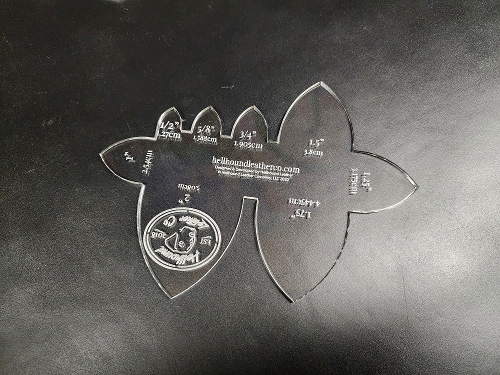 ACRYLIC STRAP END TEMPLATES | PATTERNS FOR LEATHERCRAFT