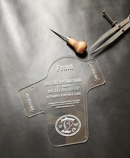 Acrylic 1911 Holster Template | Leathercraft Pattern for Holsters ...