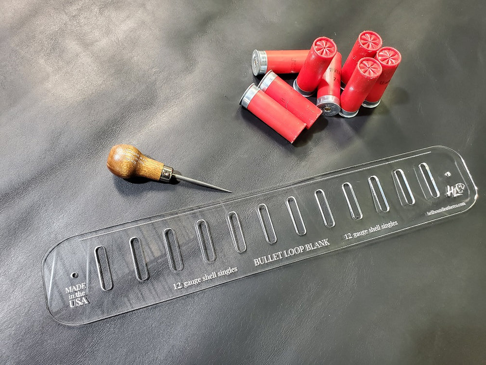 Acrylic Bullet Loop Template | Leathercraft Pattern for Western Rigs